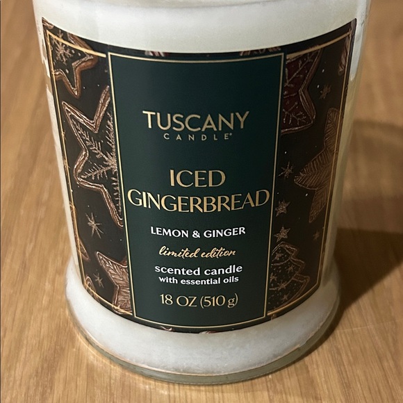 Tuscany Candle Iced Gingerbread Scented Candle Limited Edition - Picture 3 of 16